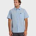 Shore Break Classic Short Sleeve Button-Up Shirt - Skyway