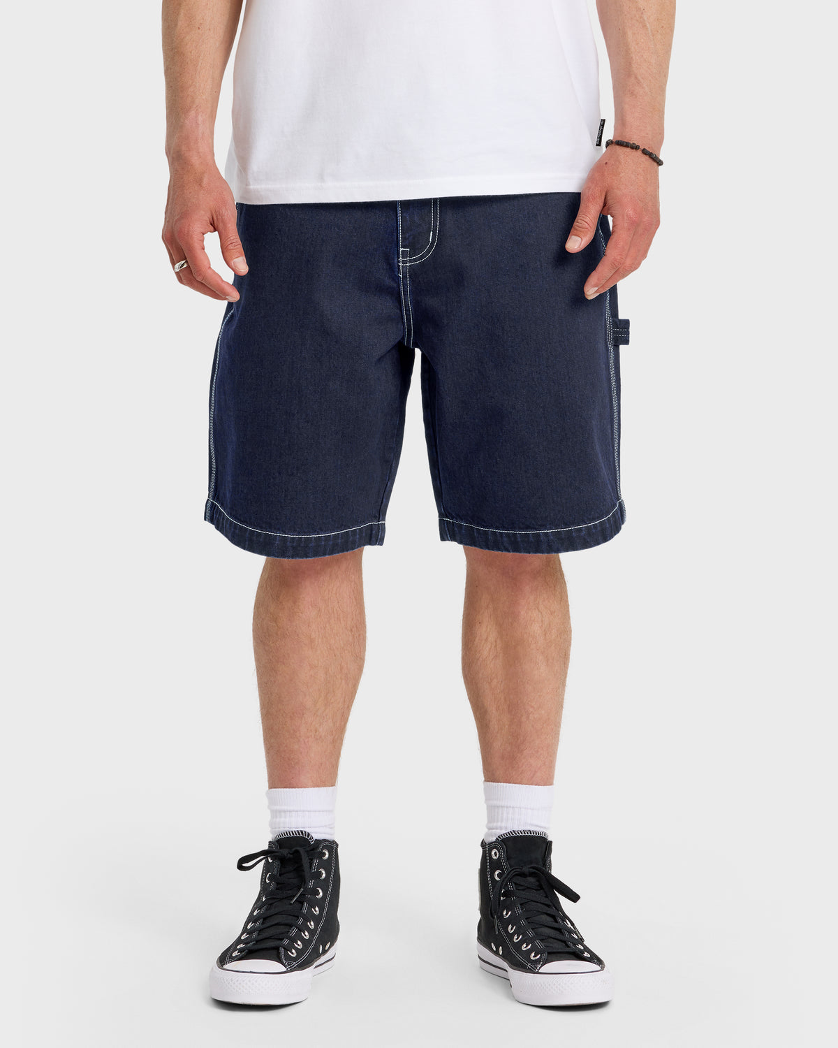 Carpenter-Baggy-21"-Denim-Shorts-Indigo-Rinse-1