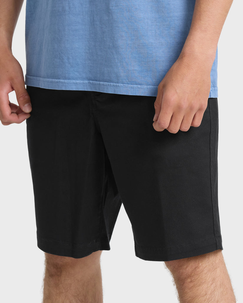 Union Stretch Amphibian 20" Chino Hybrid Shorts - Black