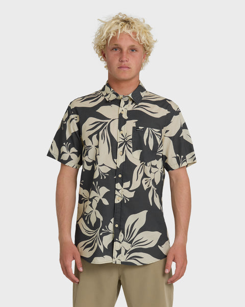 Kailua Classic Printed Short Sleeve Shirt - Iron Gate | Quiksilver