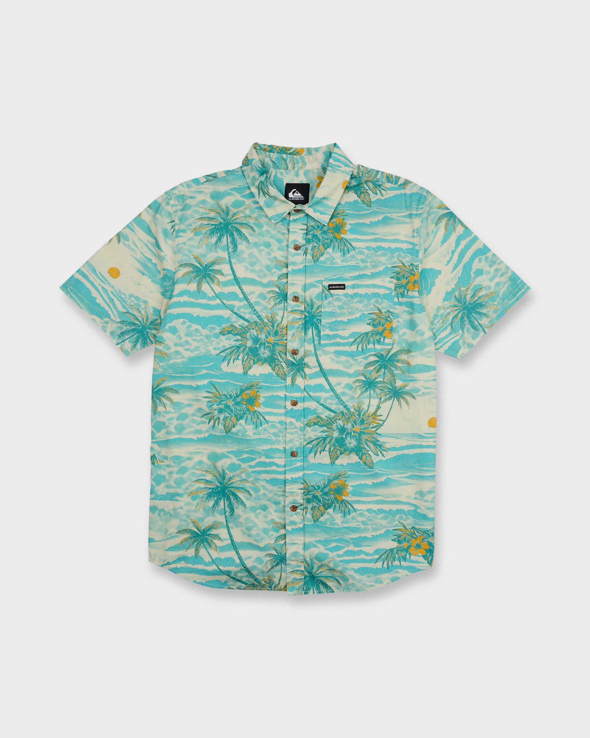 Sundown Stretch Classic Short Sleeve Shirt - Aqua | Quiksilver