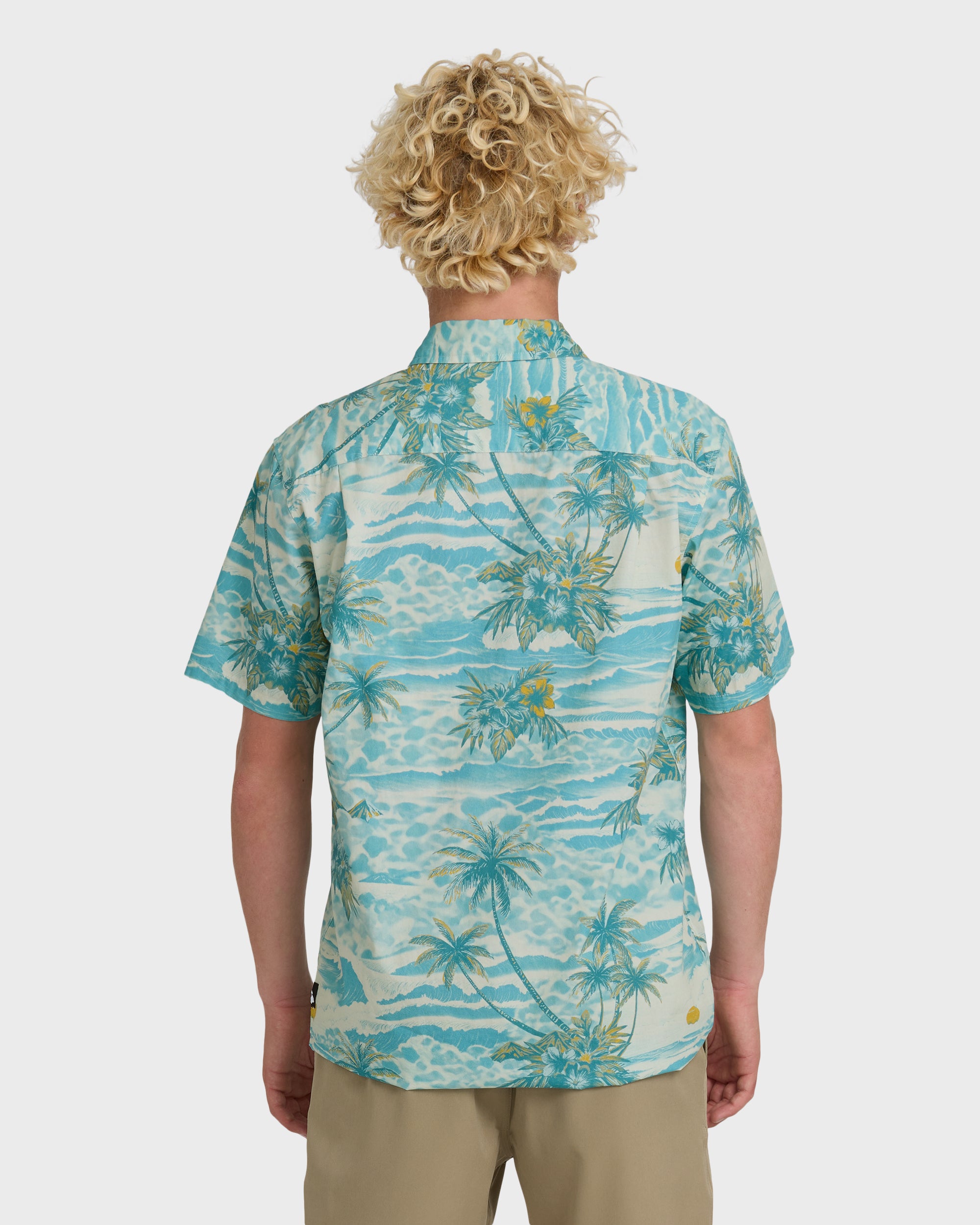 Sundown Stretch Classic Short Sleeve Shirt - Aqua | Quiksilver