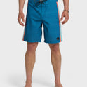 Fade Lines Panel 19" Boardshorts - Dark Denim