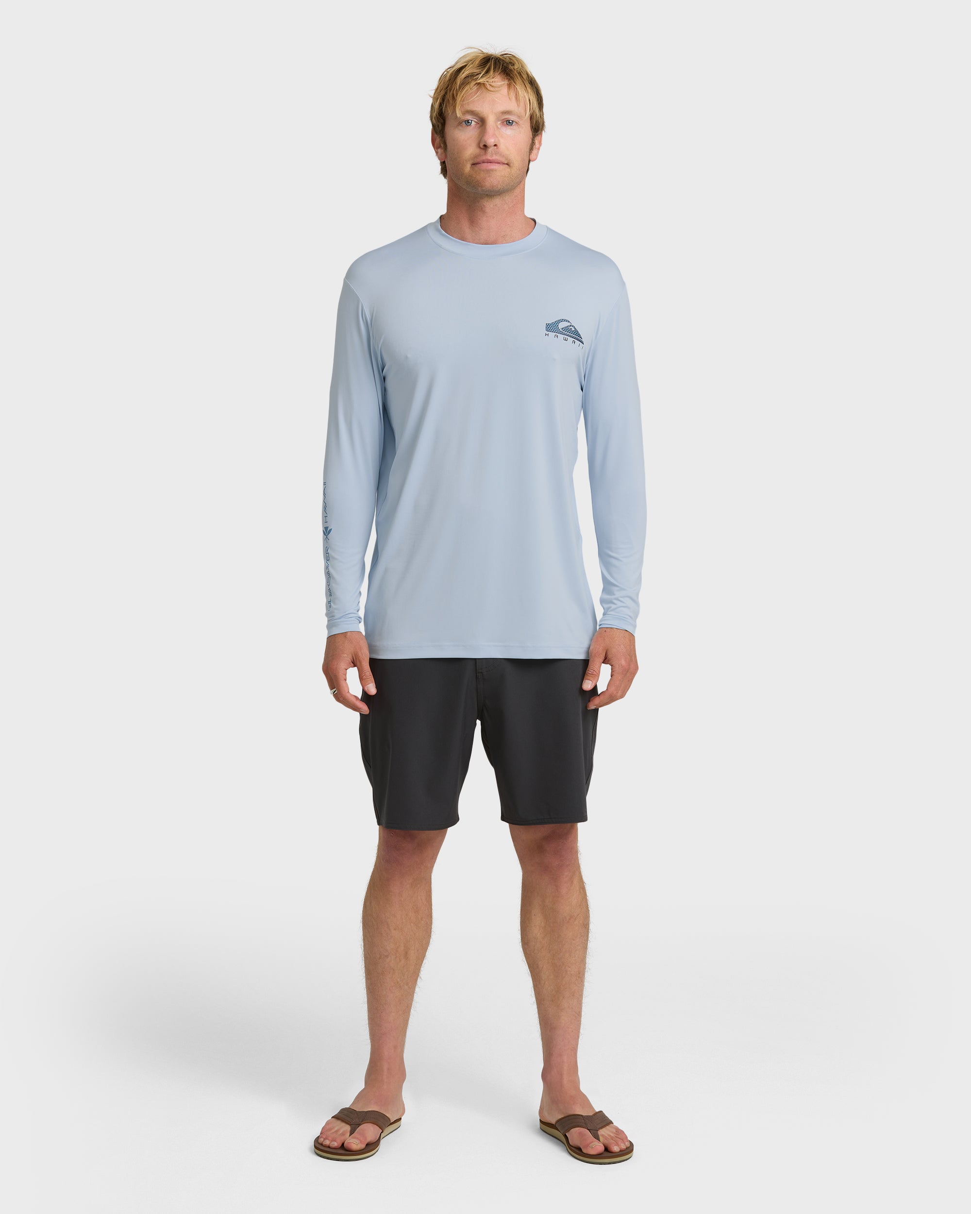 HI Everyday UPF 50 Long Sleeve Surf Shirt - Skyway | Quiksilver