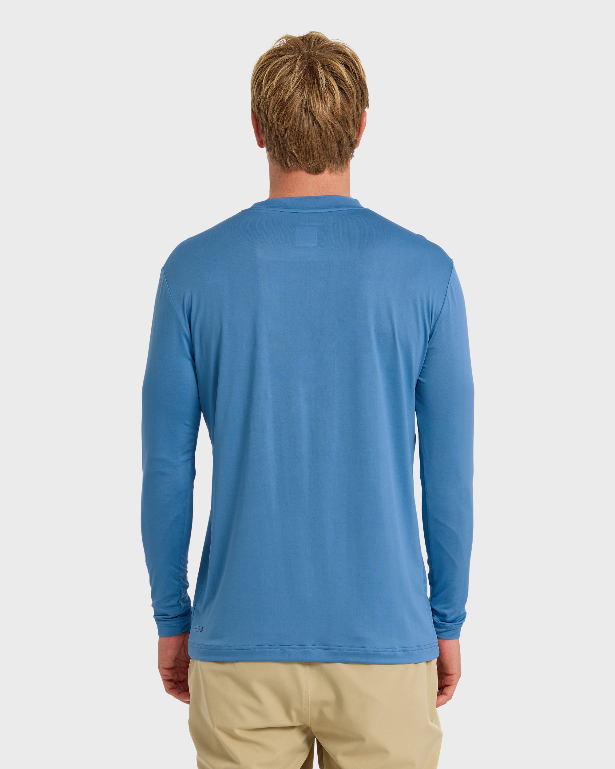 DNA Logo UPF 50 Long Sleeve Surf Shirt - Riviera | Quiksilver