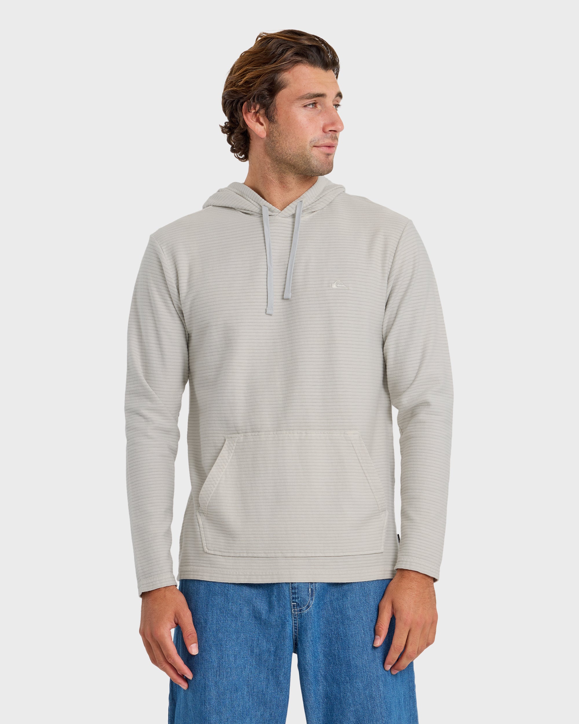 Alamitos Jacquard Stripe Pullover Hoodie - Micro Chip | Quiksilver