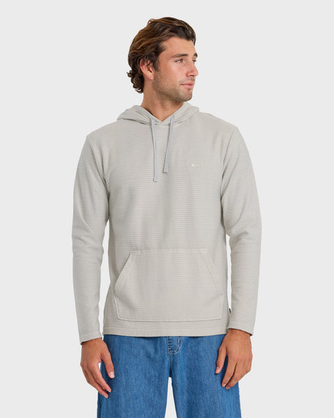 Alamitos Jacquard Stripe Pullover Hoodie - Micro Chip | Quiksilver