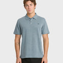 Bayshore Short Sleeve Knit Polo Shirt - Blue Coral