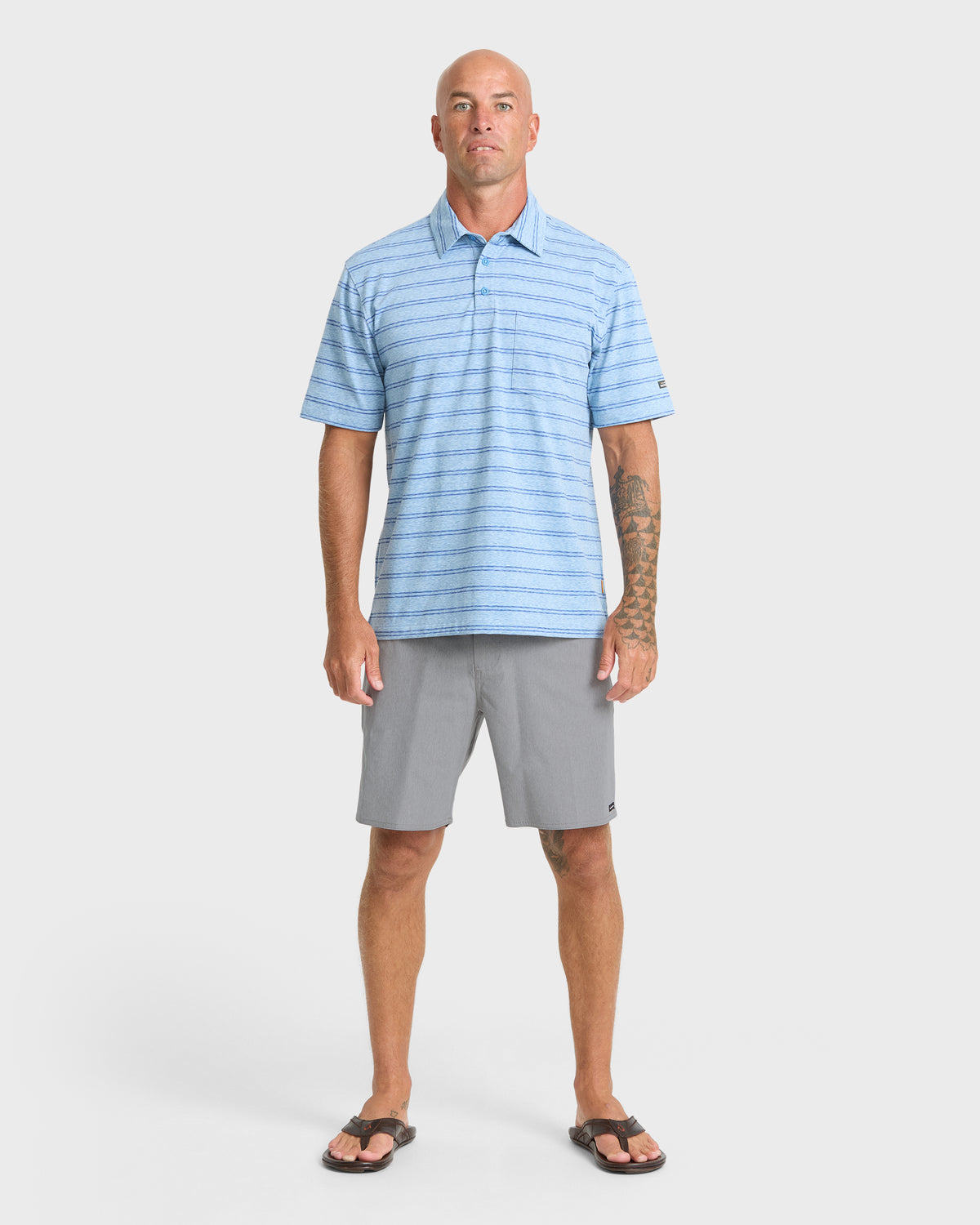 Waterman Strands 19" Amphibian Hybrid Shorts - Frost Gray