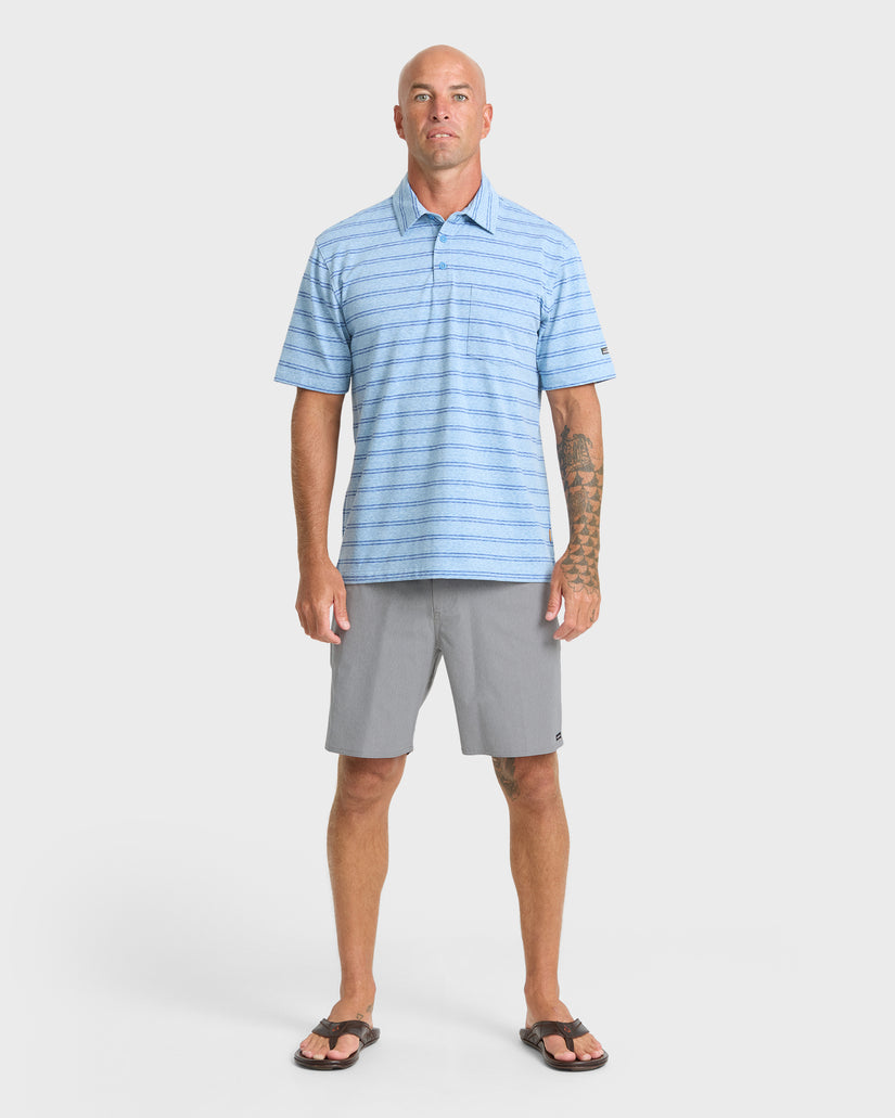 Waterman Strands 19" Amphibian Hybrid Shorts - Frost Gray