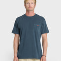 Saltwater Pigment-Dyed Short Sleeve Pocket Tee - Dark Denim