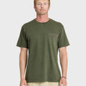 Saltwater Pigment-Dyed Short Sleeve Pocket Tee - Grape Leaf