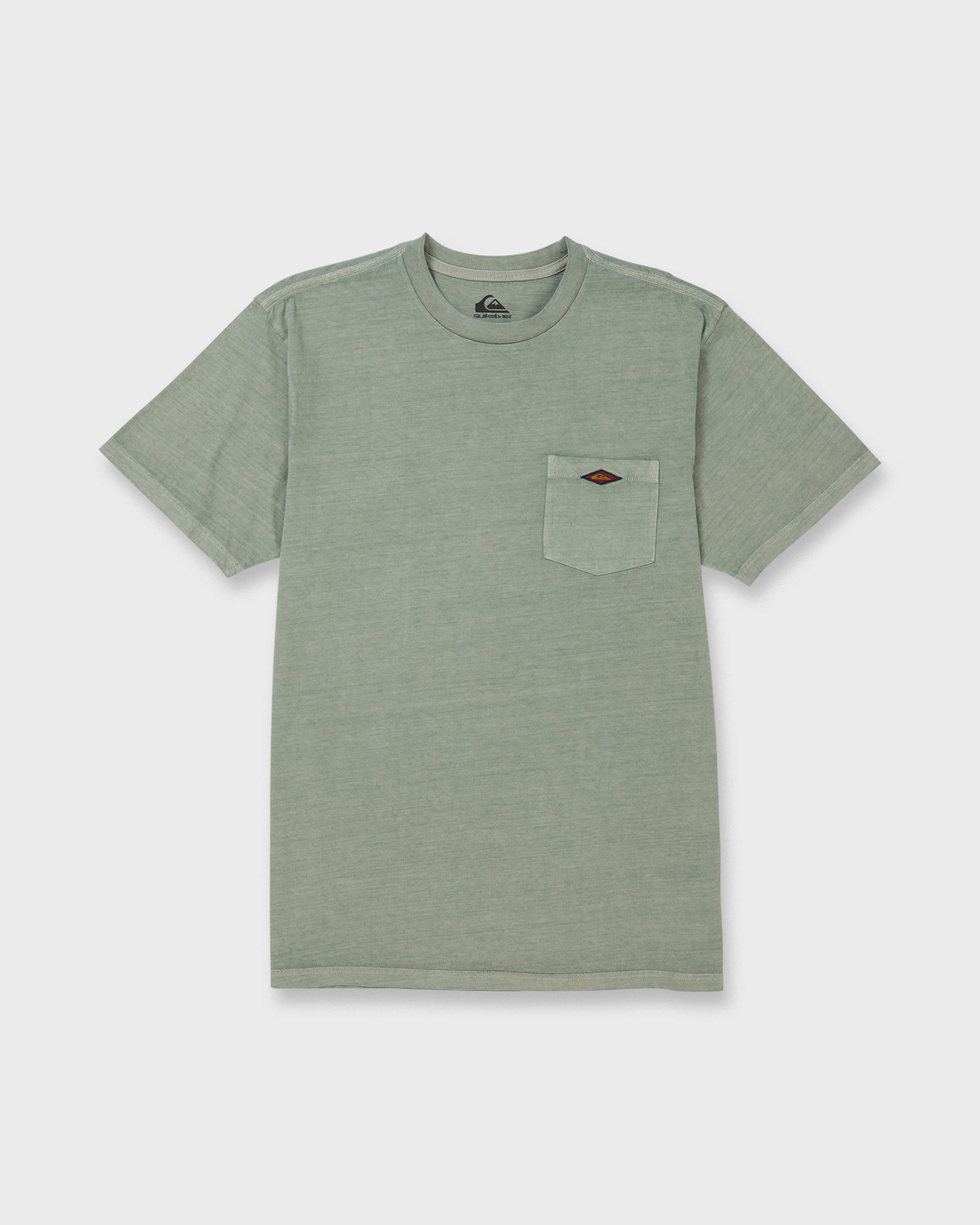 Saltwater Pigment-Dyed Short Sleeve Pocket Tee - Lily Pad | Quiksilver
