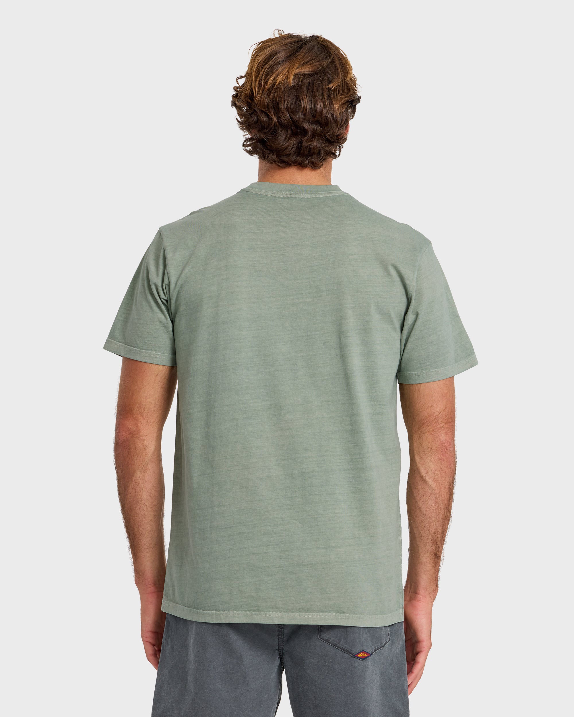 Saltwater Pigment-Dyed Short Sleeve Pocket Tee - Lily Pad | Quiksilver
