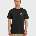 HI Floral Script Short Sleeve T-Shirt - Black