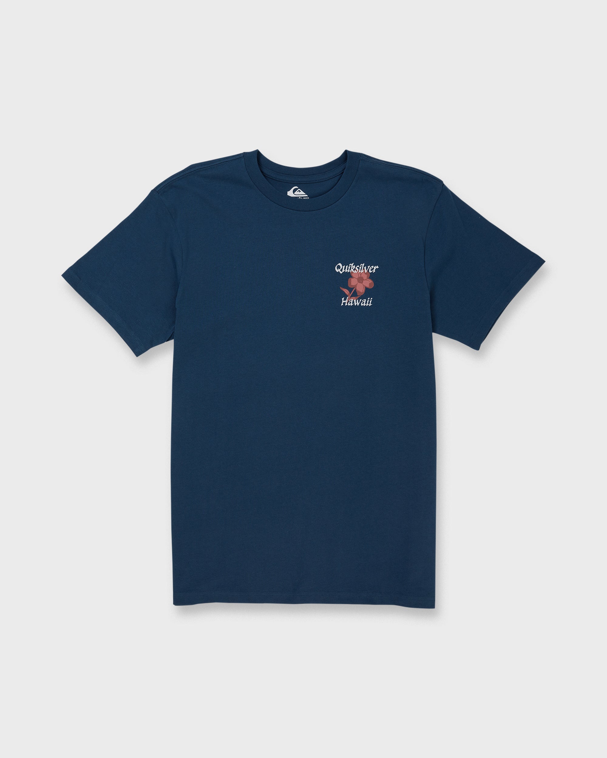 HI Floral Script Short Sleeve T-Shirt - Dark Denim | Quiksilver