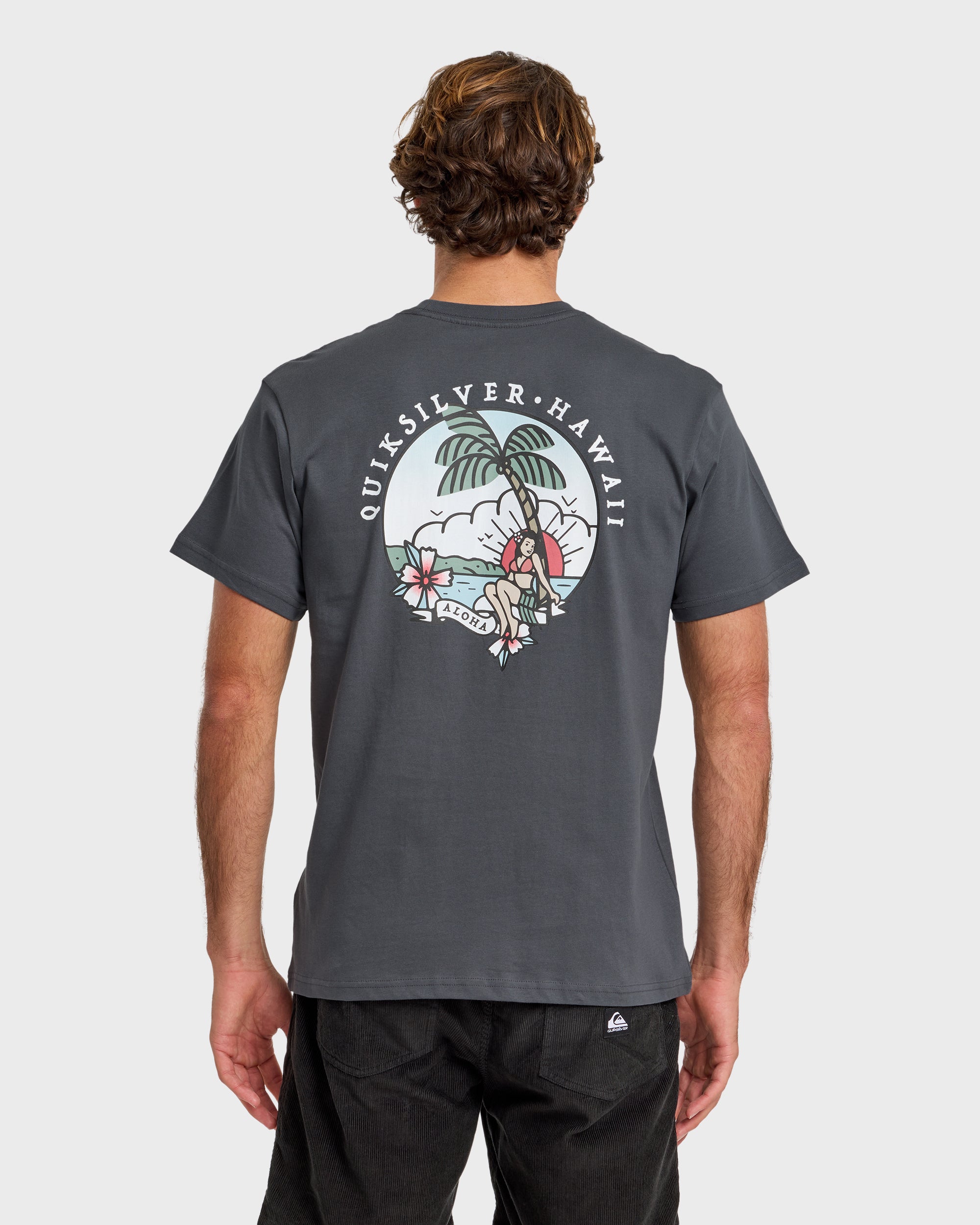 HI Hula Sunset T-Shirt - Iron Gate | Quiksilver