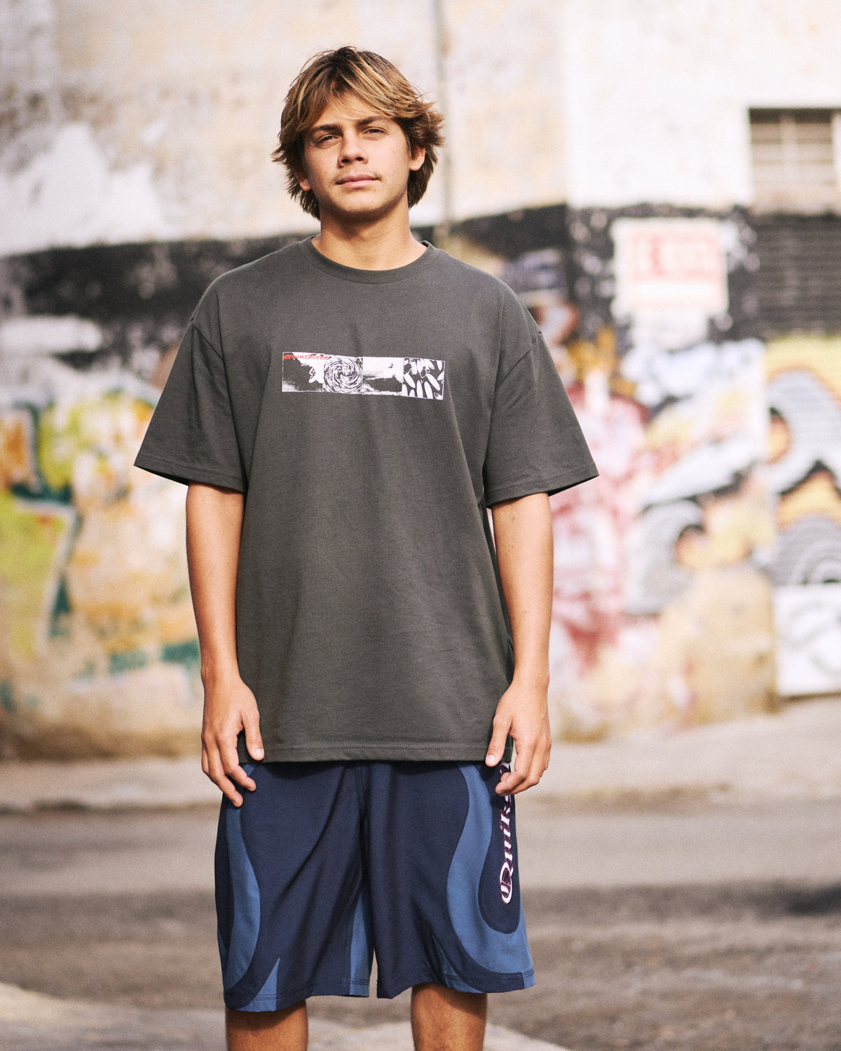Vortex Mercury Oversized Heavyweight Short Sleeve T-Shirt - Phantom