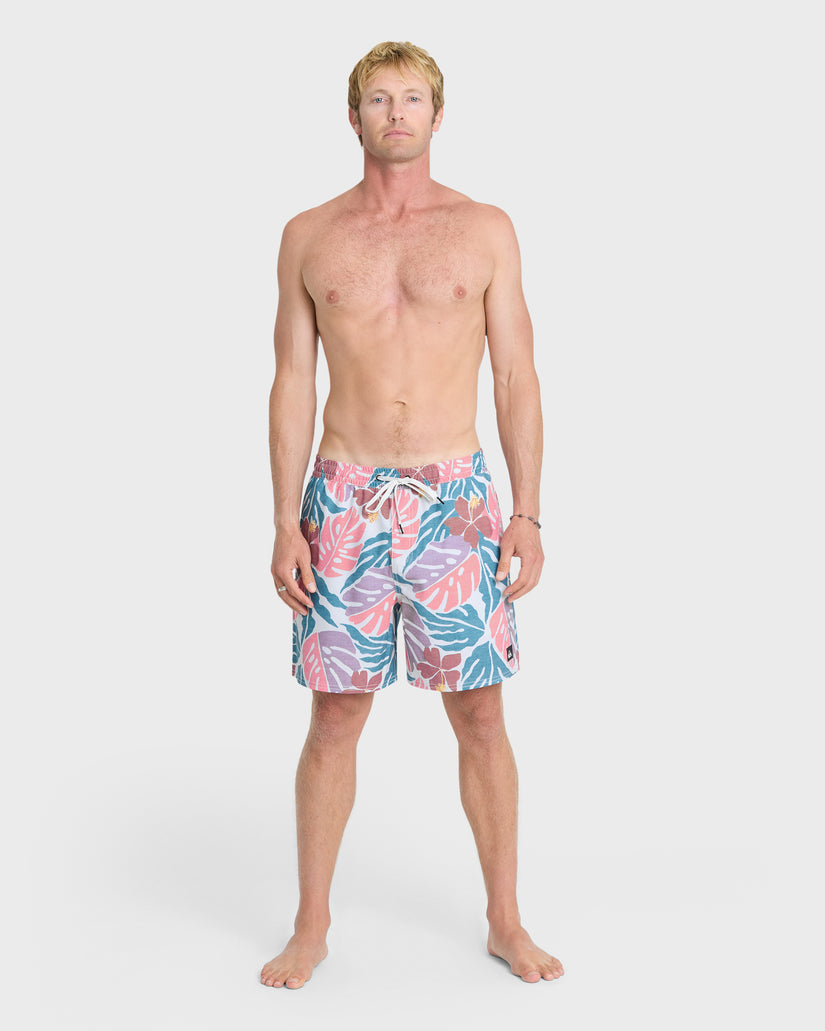 Mix-Volley-17"-Swim-Trunks-Blue-Coral-3