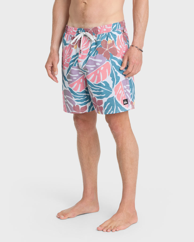Mix-Volley-17"-Swim-Trunks-Blue-Coral-4