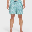 Mix Volley 17" Swim Trunks - Crystal Seas