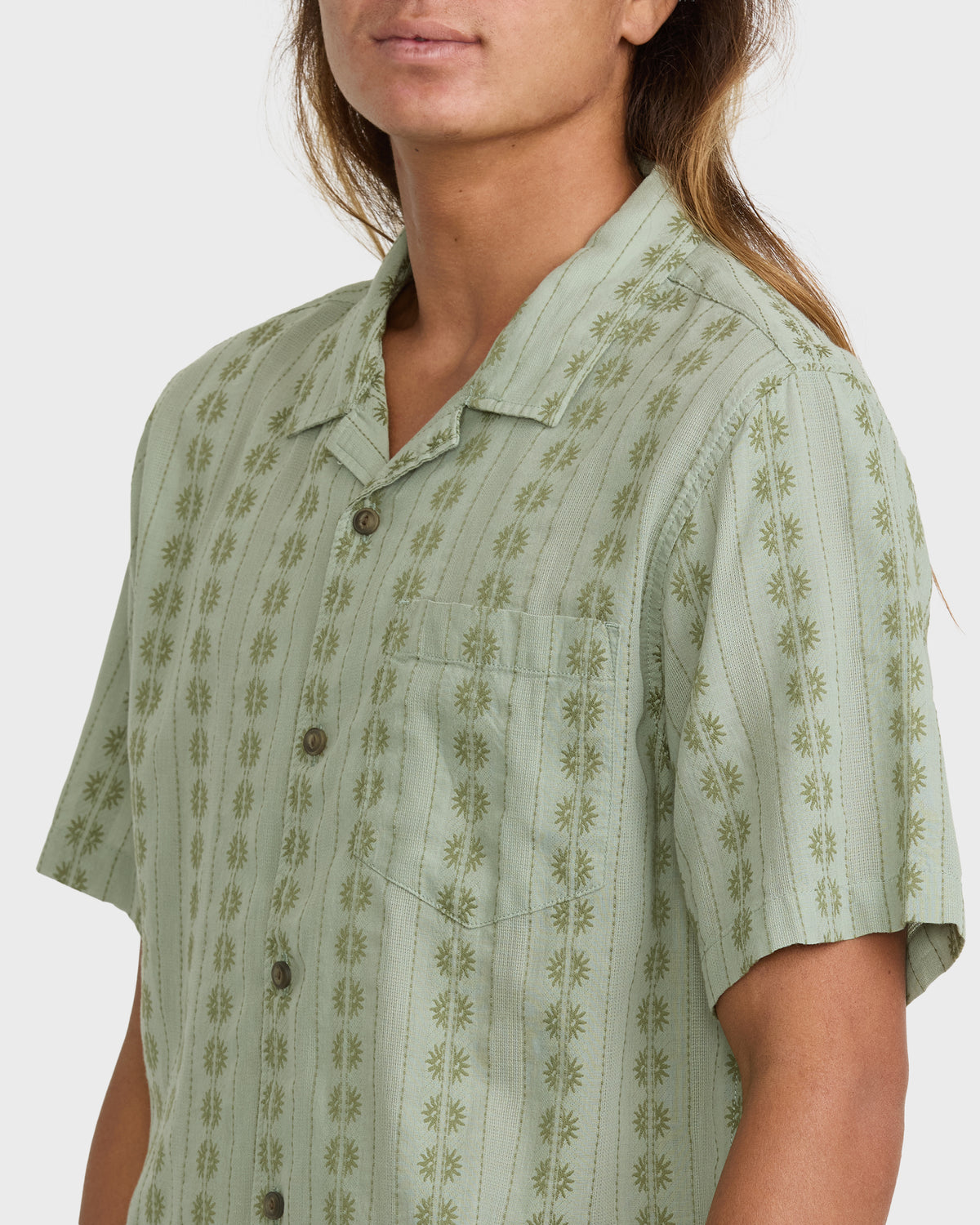 Bishop-Jacquard-Camp-Short-Sleeve-Cotton-Shirt-Iceberg-Green-5