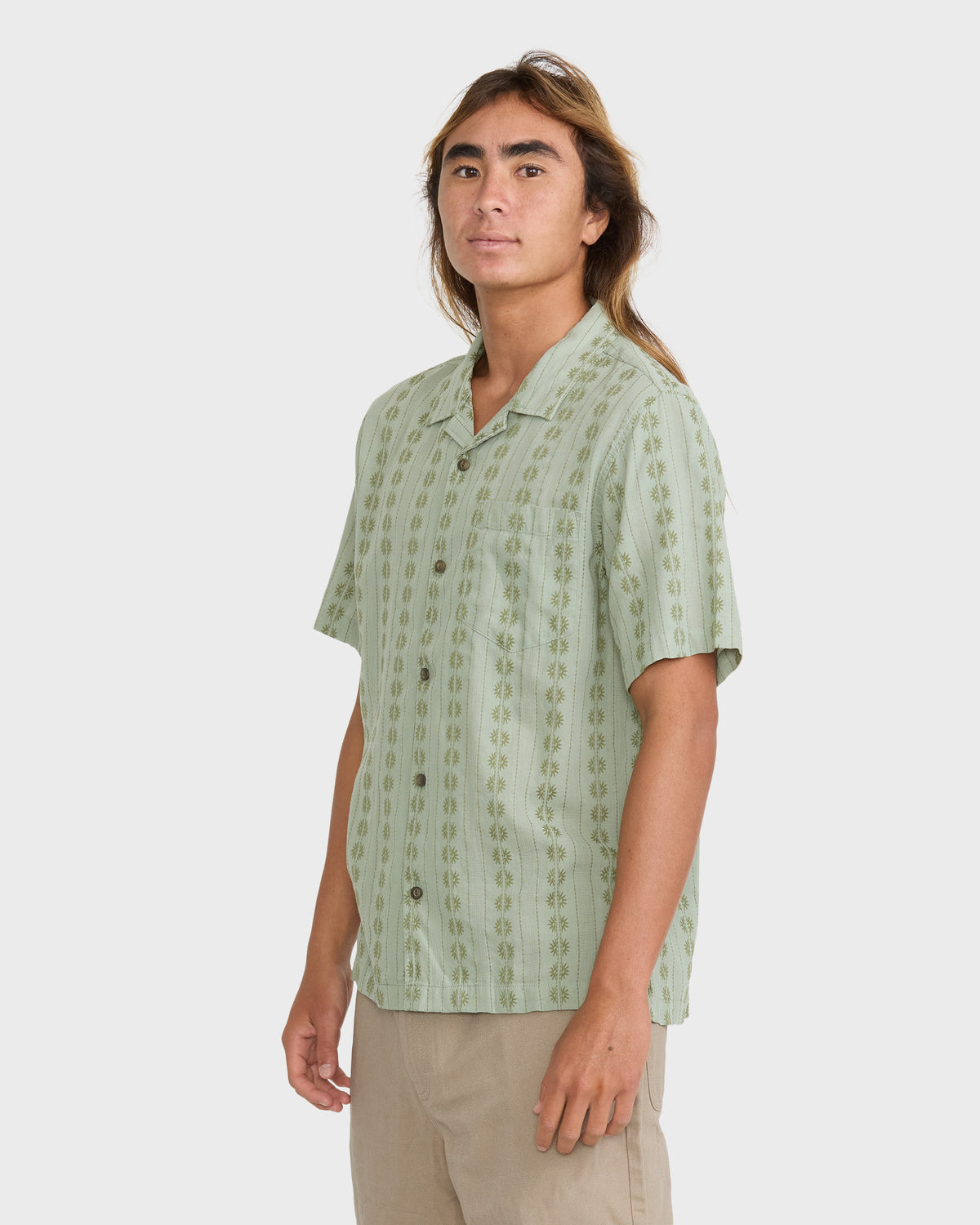 Bishop-Jacquard-Camp-Short-Sleeve-Cotton-Shirt-Iceberg-Green-4