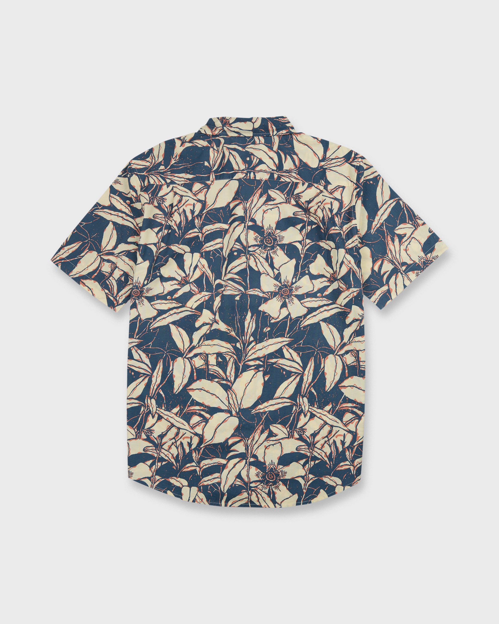 Cantina Classic Short Sleeve Cotton Shirt - Dark Denim – Quiksilver
