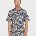 Cantina Classic Short Sleeve Cotton Shirt - Dark Denim