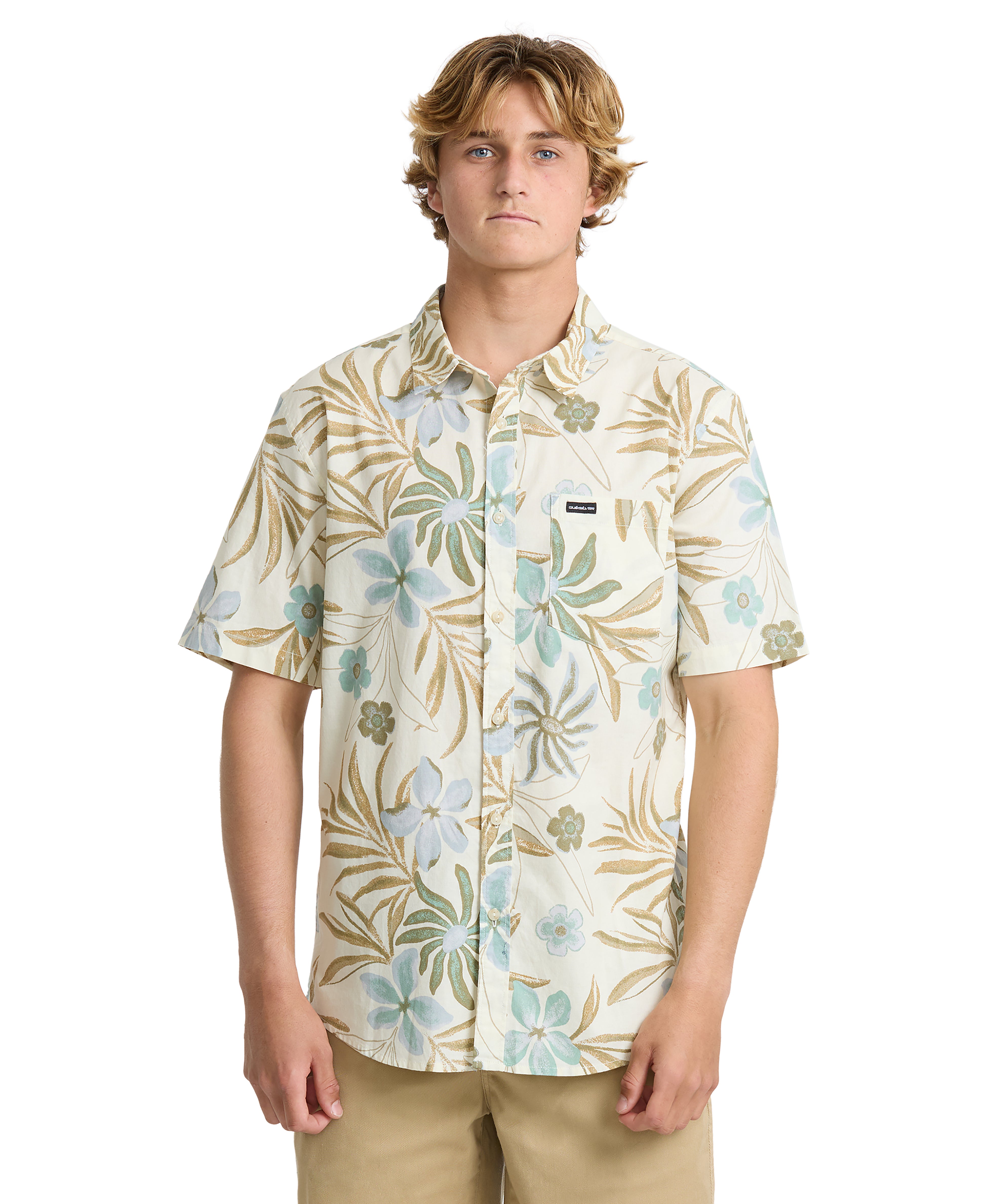 Pearlridge Classic Short Sleeve Woven Shirt - Bone White | Quiksilver