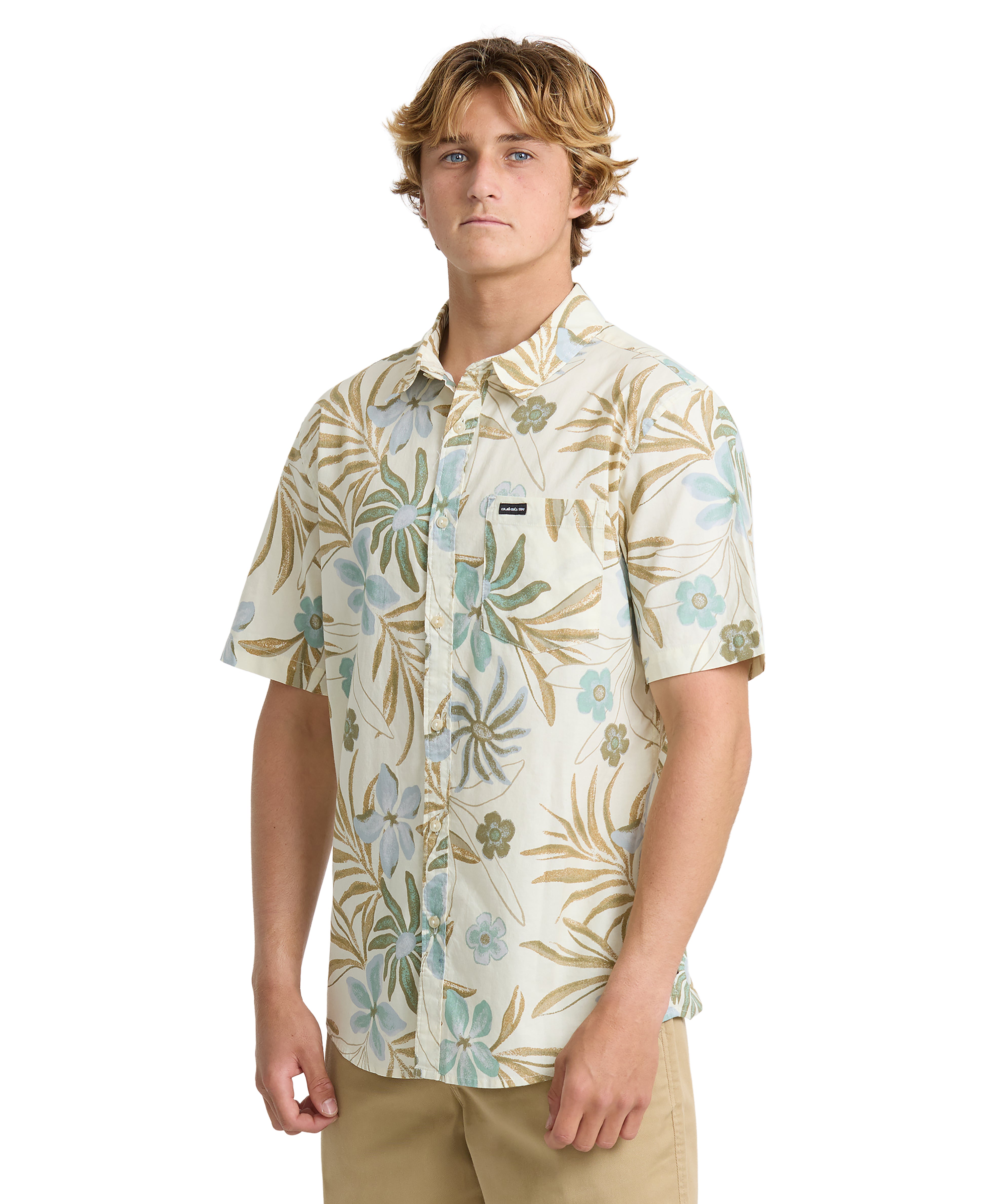 Pearlridge Classic Short Sleeve Woven Shirt - Bone White | Quiksilver