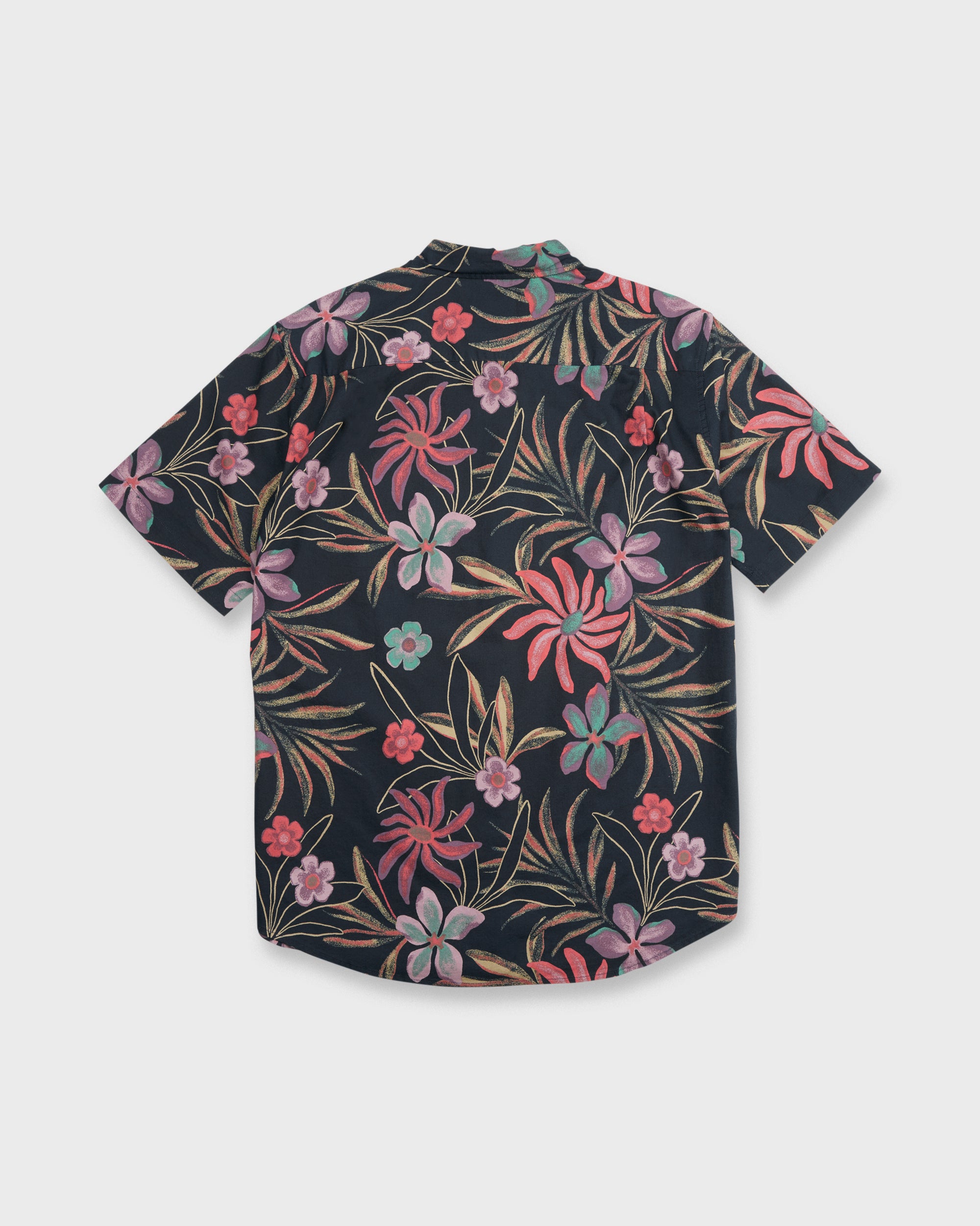 琉生 Pearlridge Classic Short Sleeve Woven Shirt - Total Eclipse