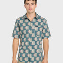 Sundial Classic Stretch Short Sleeve Woven Shirt - Mediterranea