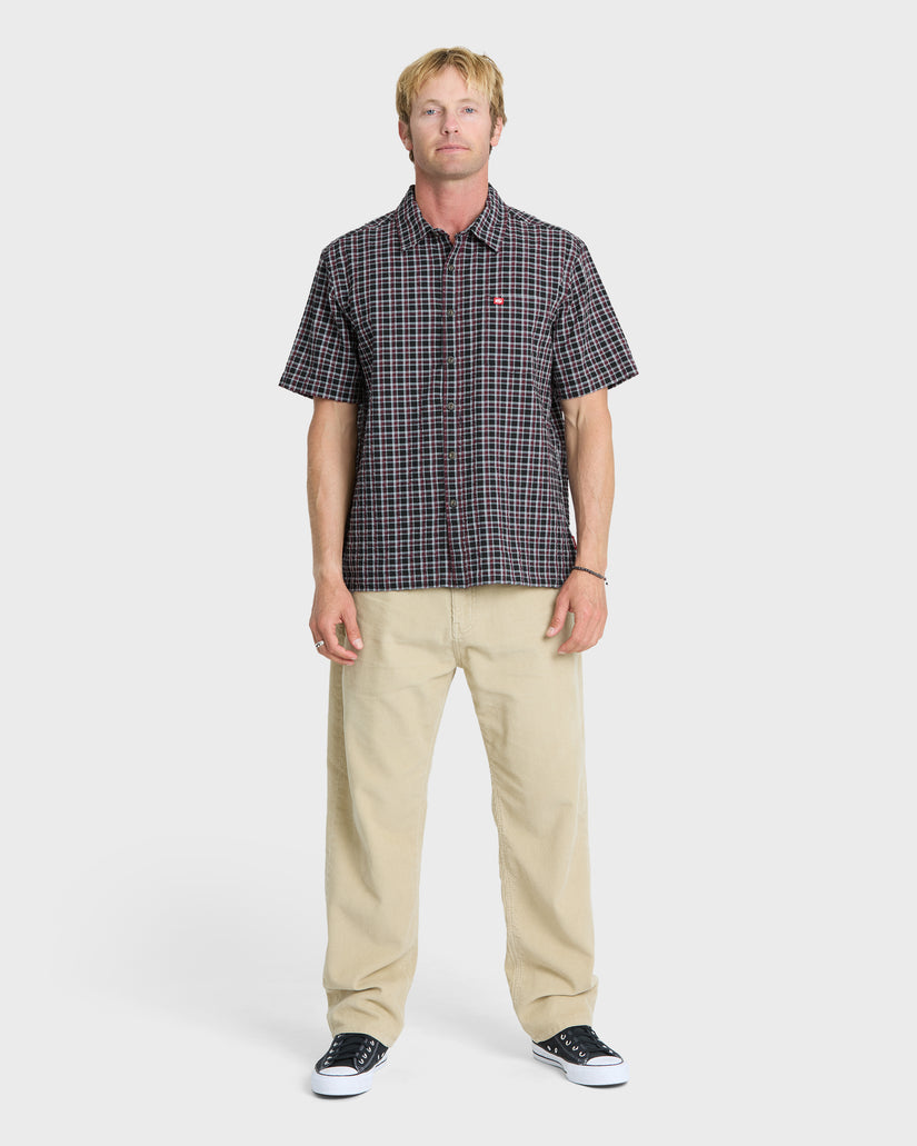Young-Guns-Button-Up-Short-Sleeve-Shirt-Anthracite-3