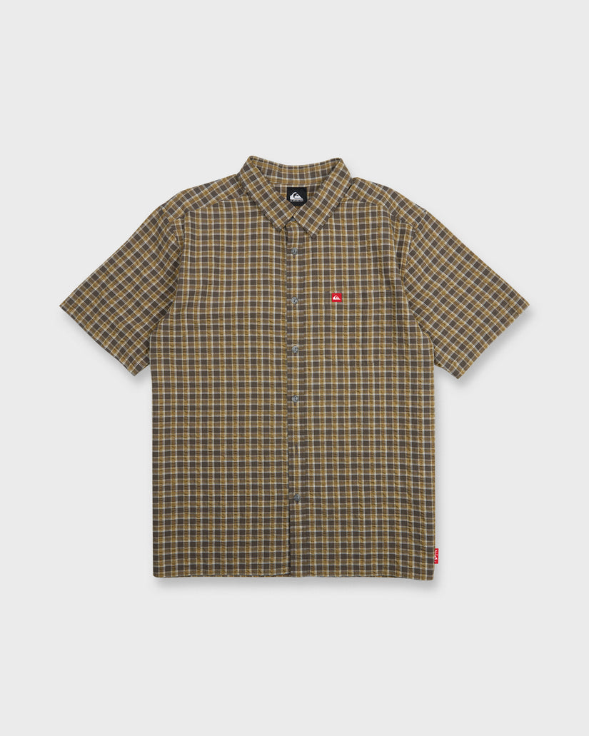 Young Guns Button-Up Short Sleeve Shirt - Major Brown
