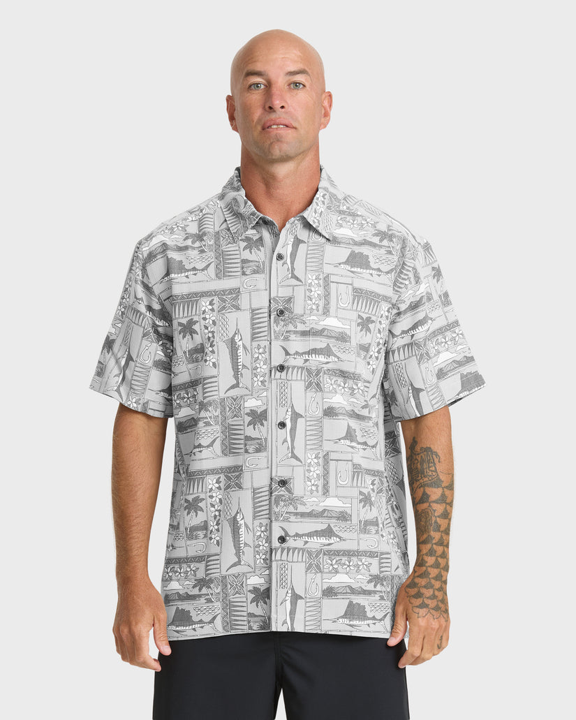 Quiksilver Men's Waterman East Cape Short Sleeve Woven Shirt