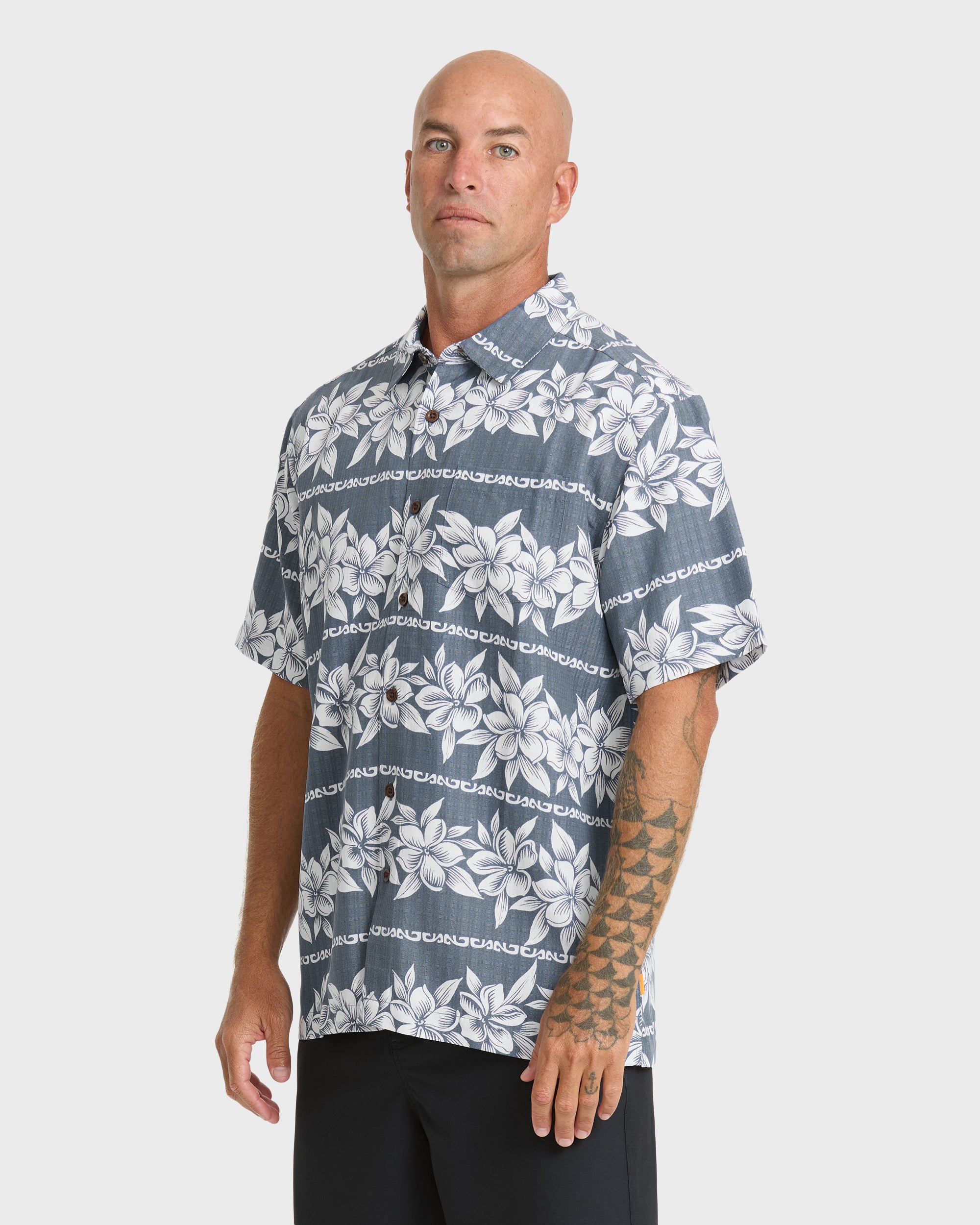 Waterman Horizons Short Sleeve Woven Shirt - Dark Denim – Quiksilver