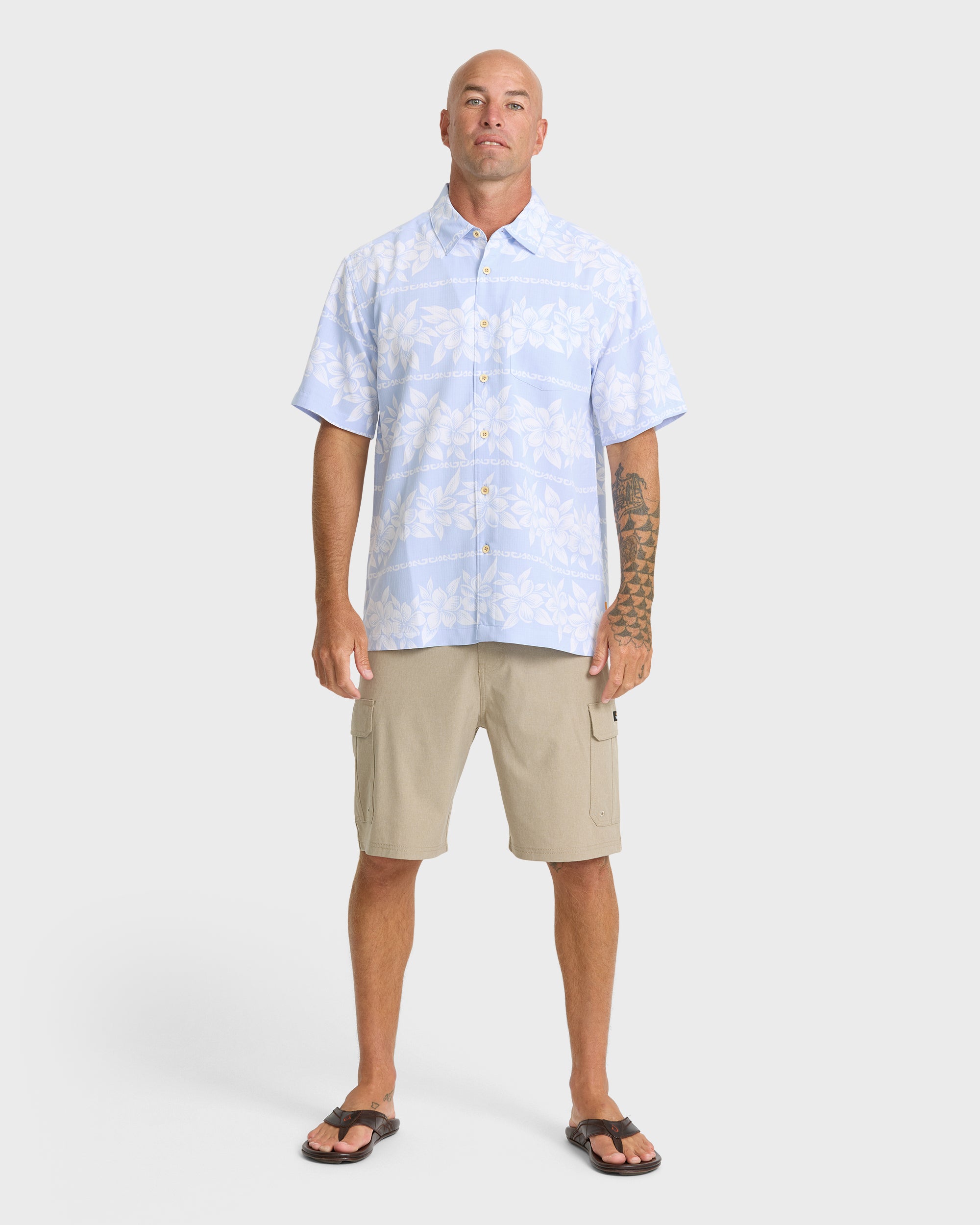 Waterman Horizons Short Sleeve Woven Shirt - Skyway | Quiksilver