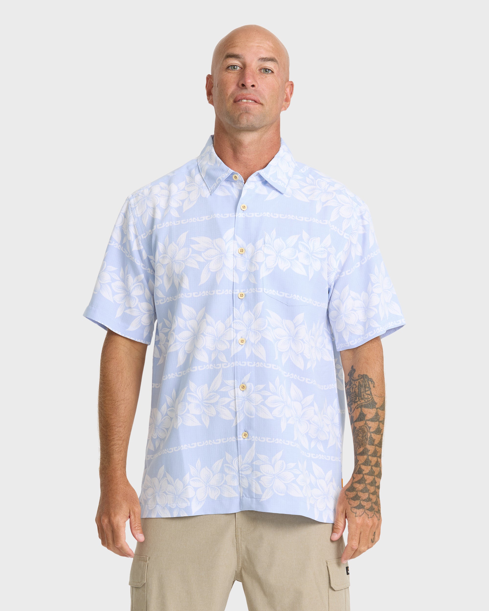Waterman Horizons Short Sleeve Woven Shirt - Skyway | Quiksilver