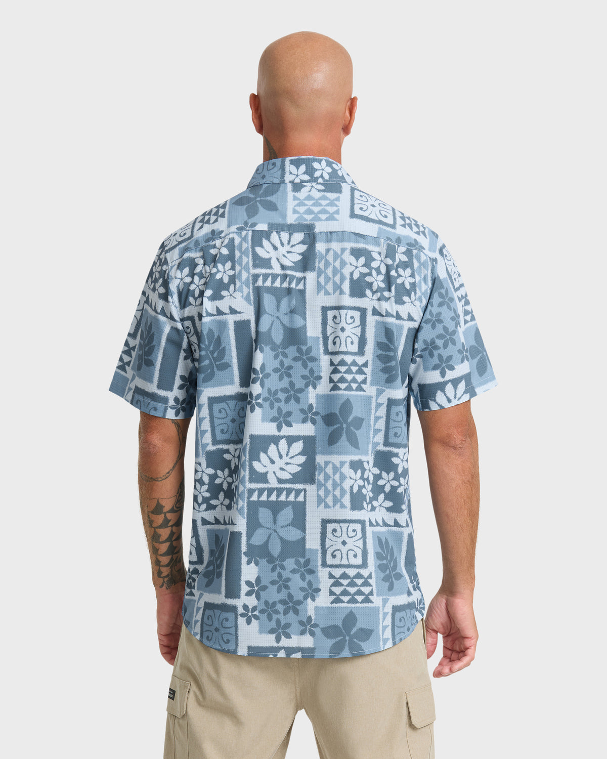 Waterman Sandy Cove Short Sleeve Woven Shirt - Skyway