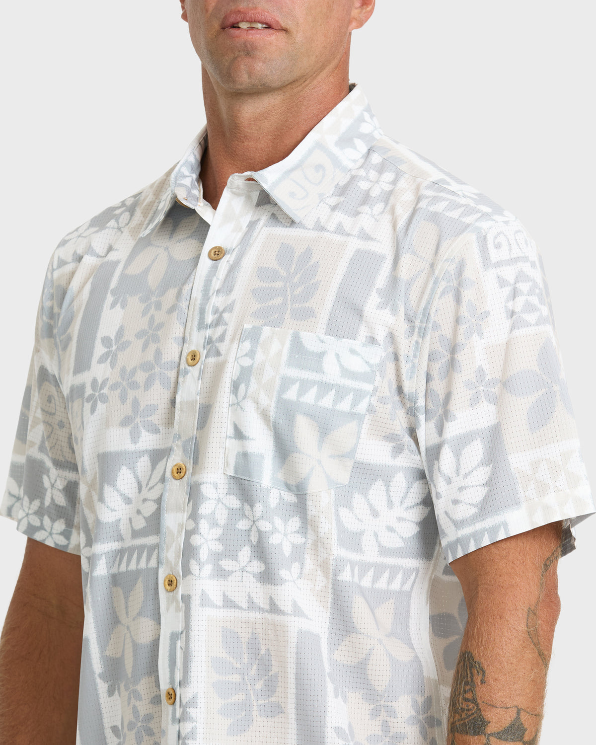 Waterman Sandy Cove Short Sleeve Woven Shirt - White