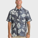 Waterman Tropic Bloom Short Sleeve Woven Shirt - Dark Denim