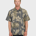 Waterman Tropic Bloom Short Sleeve Woven Shirt - Phantom