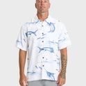Waterman Fish On Short Sleeve Woven Shirt - White