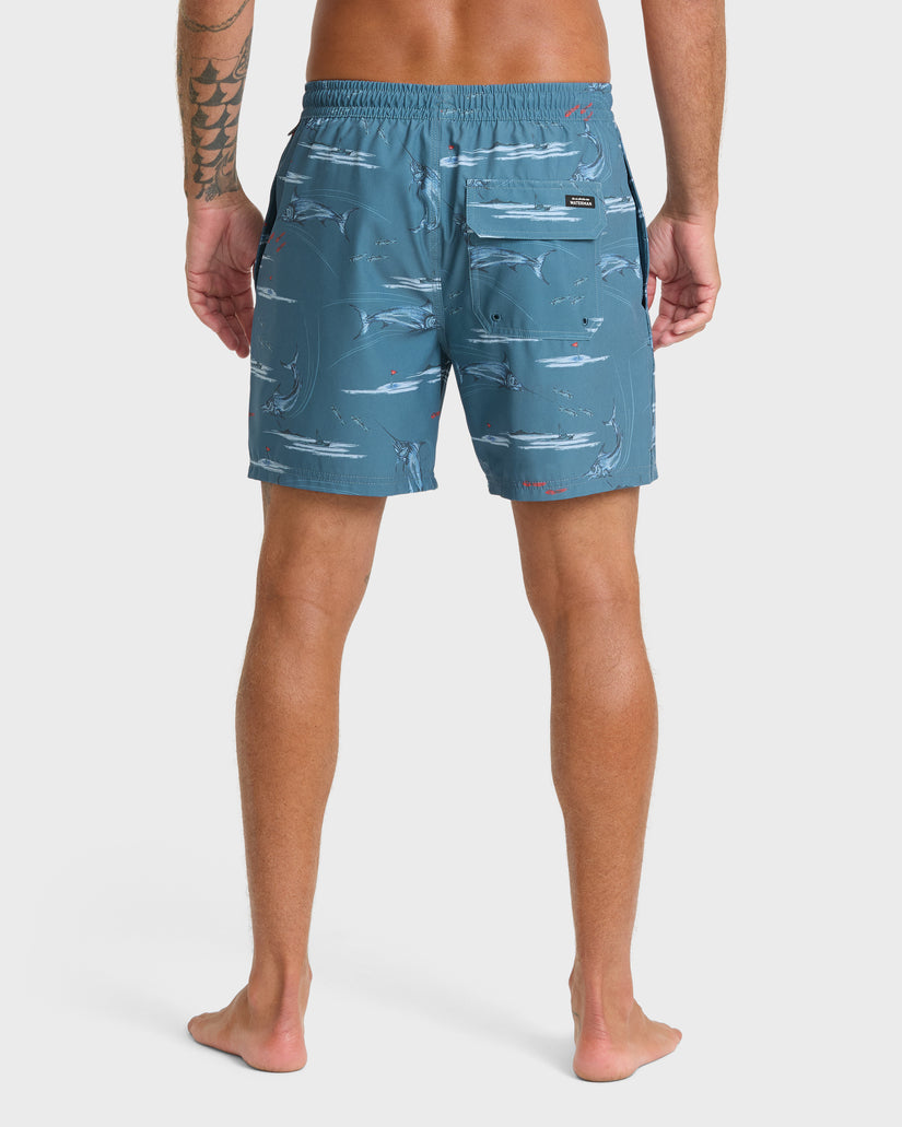Waterman Mix Pack 17" Swim Trunks - Dark Denim