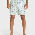 Waterman Mix Pack 17" Swim Trunks - Moonbeam