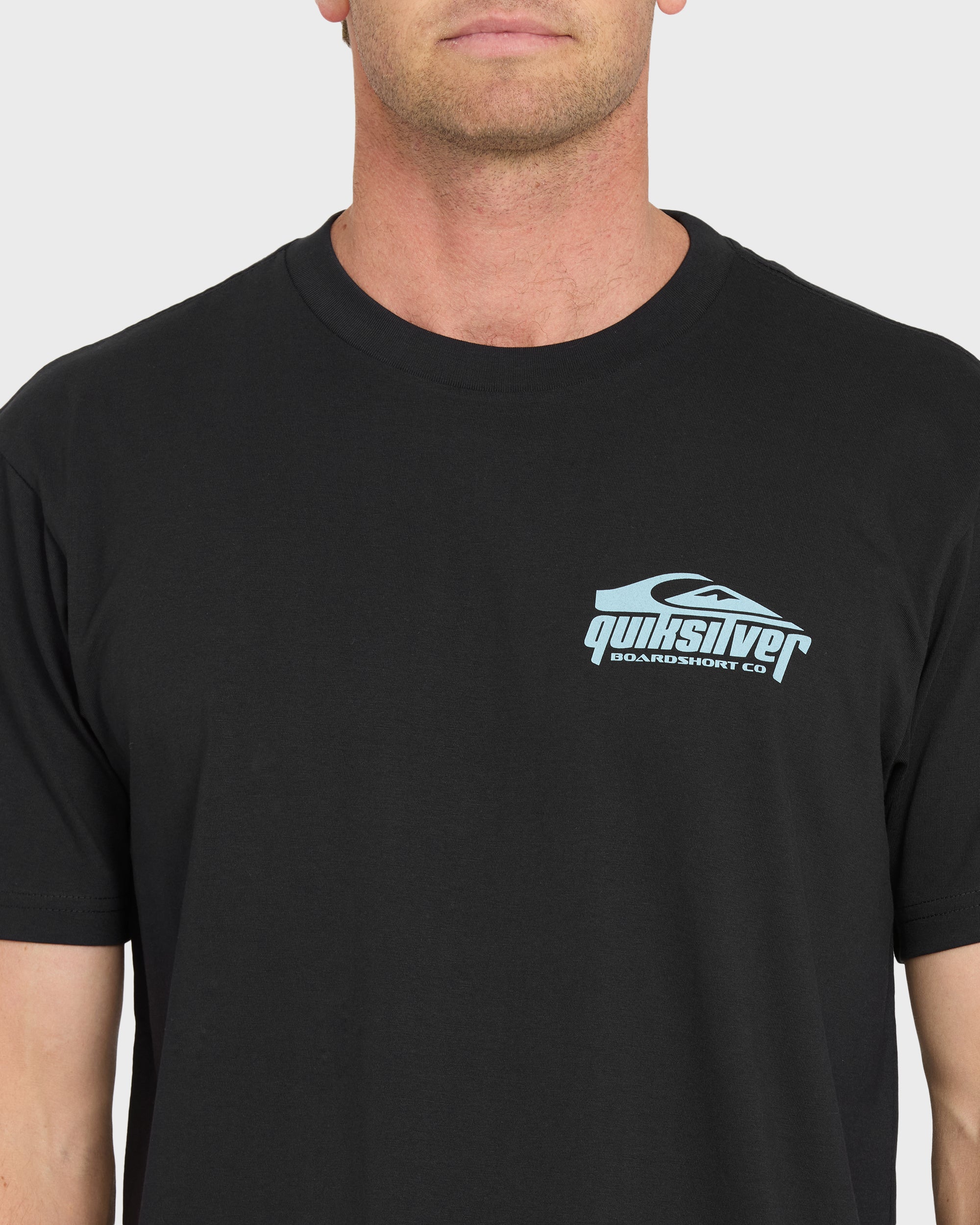 Linked Up Classic Short Sleeve Cotton T-Shirt - Black | Quiksilver
