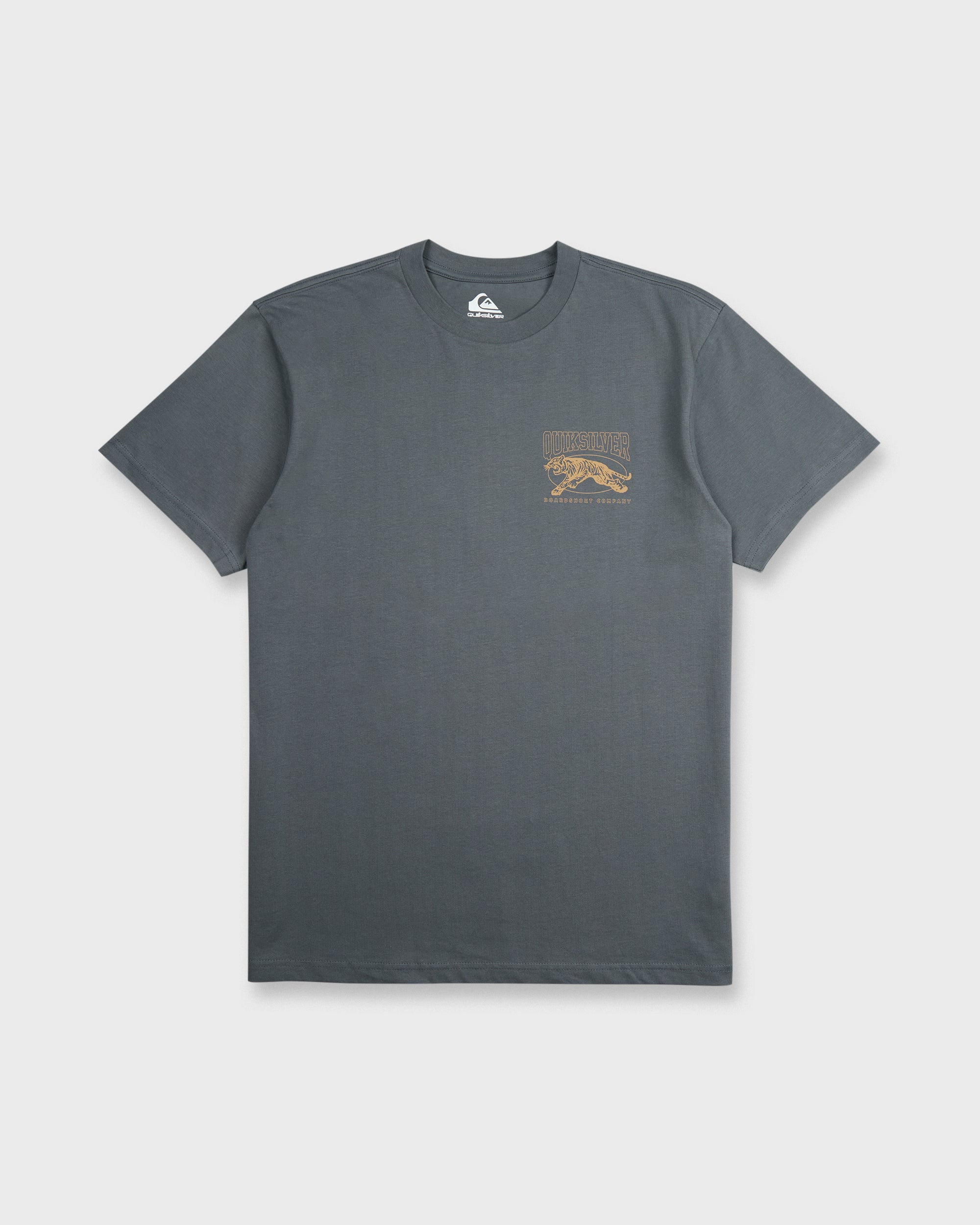 Tiger Style Short Sleeve Cotton T-Shirt - Iron Gate | Quiksilver