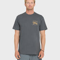 Tiger Style Short Sleeve Cotton T-Shirt - Iron Gate