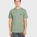 Tiger Style Short Sleeve Cotton T-Shirt - Lily Pad Heather